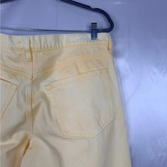Universal Thread 90s Baggy High Rise Jeans Yellow 16S Short Vintage Fit - Picture 7 of 10